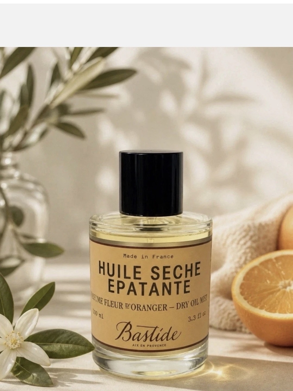 New Bastide Huile Seche Epatante Dry Oil Mist Brume Fleyr D'Oranger
